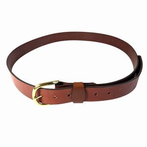 RW & Co. Men's Leather Belt Heavy Duty Work Belt Removable Buckle Amish USA 42